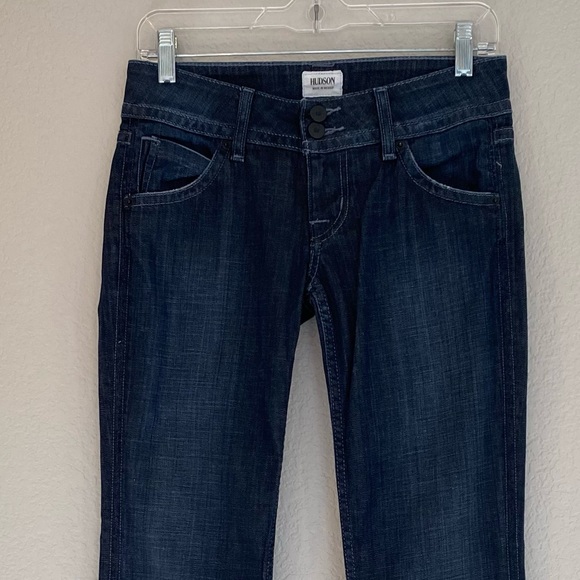 HUDSON Jeans Signature Bootcut Flap Pockets Jeans Size 26 Perfect Jeans Long - Picture 3 of 13